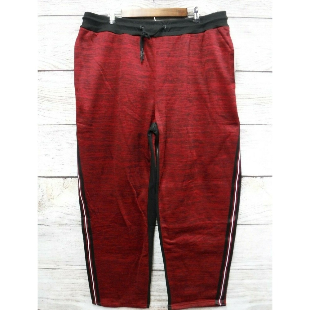 Modern Culture Jogger Mens Size 2X 2XB Red Spacedyed Fleece Sweat Joggers New
